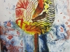 Collograph with rollover . Alan Birch print workshops in school.