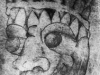Mask drypoint with Alan Birch at Manchester Museum