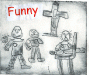 Funny, Intaglio print.