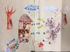 Relief prints of wolf and house . Print workshop with Alan Birch.