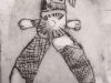 Puffin engraving print.