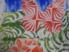 Relief print of butterfly