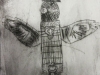 Clock, wings monster from workshop with Alan Birch