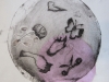 Circular intaglio plates from Cheadle Hulme High School. Working with Alan Birch inspired by the work of Cornelia