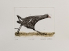 Etching, aquatint and chine colle